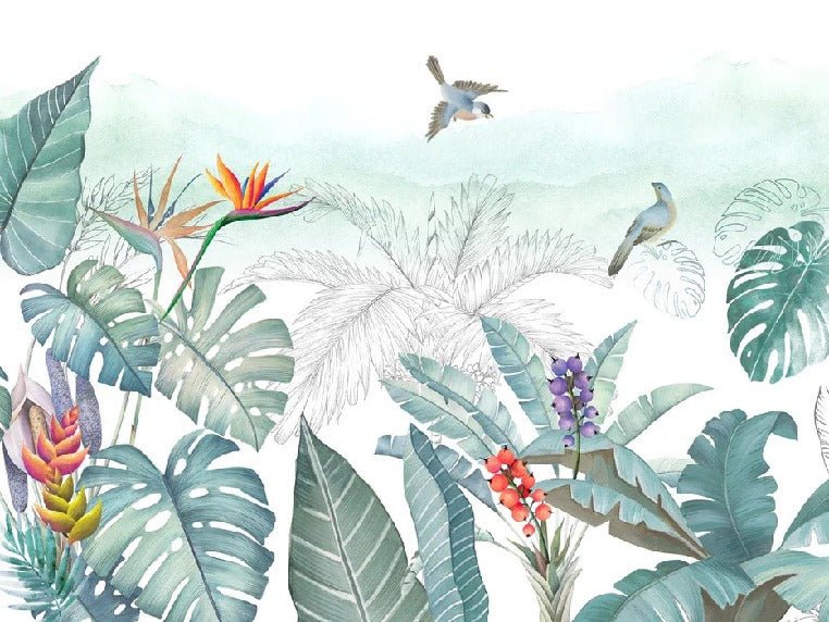 Carta da parati Végétal & Bird Prestige