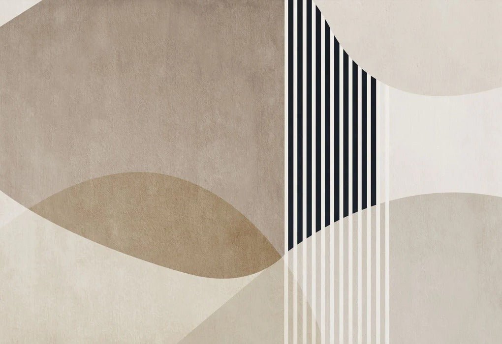 Carta da parati con forme creative