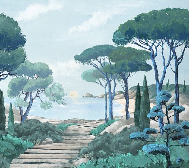 Carta da parati passeggiata nei torrenti