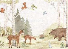 Carta da parati della foresta incantata