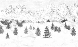 Carta da parati Aiguilles d'Arves