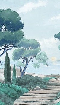 Carta da parati passeggiata nei torrenti