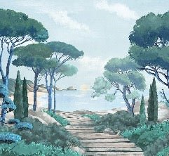 Carta da parati passeggiata nei torrenti