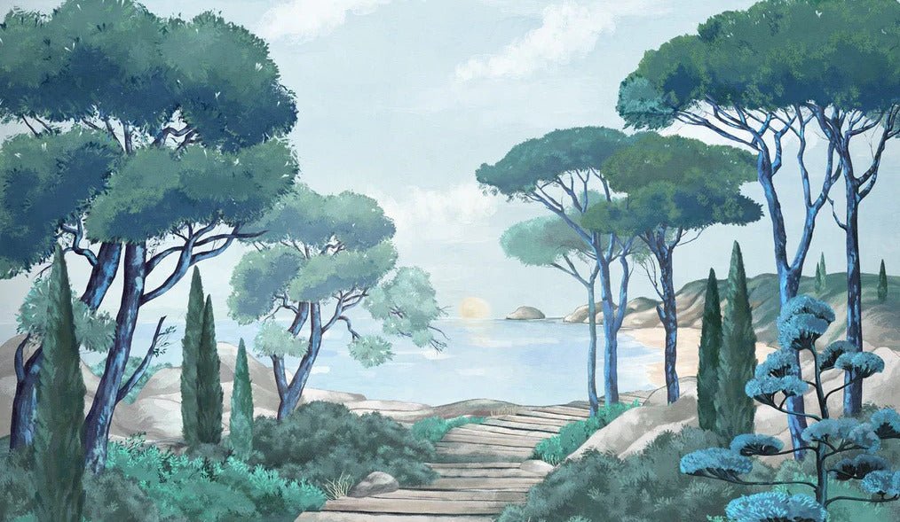 Carta da parati passeggiata nei torrenti