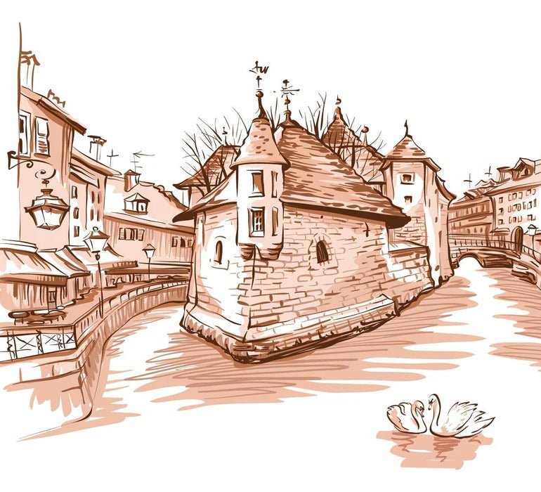 Carta da parati in terracotta Venezia delle Alpi
