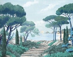 Carta da parati passeggiata nei torrenti