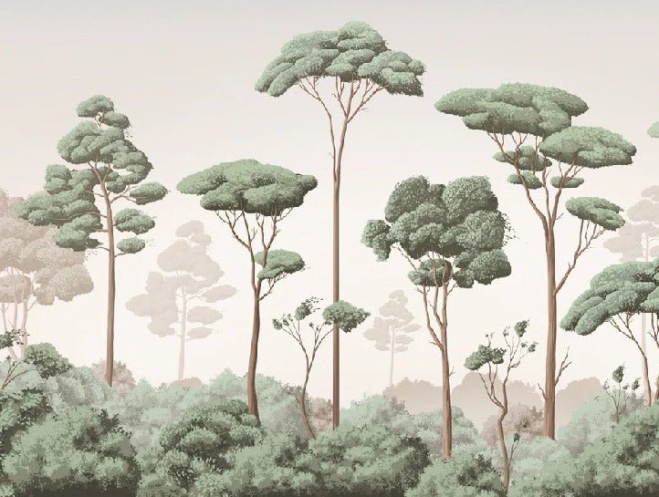 Carta da parati con brezza della pineta