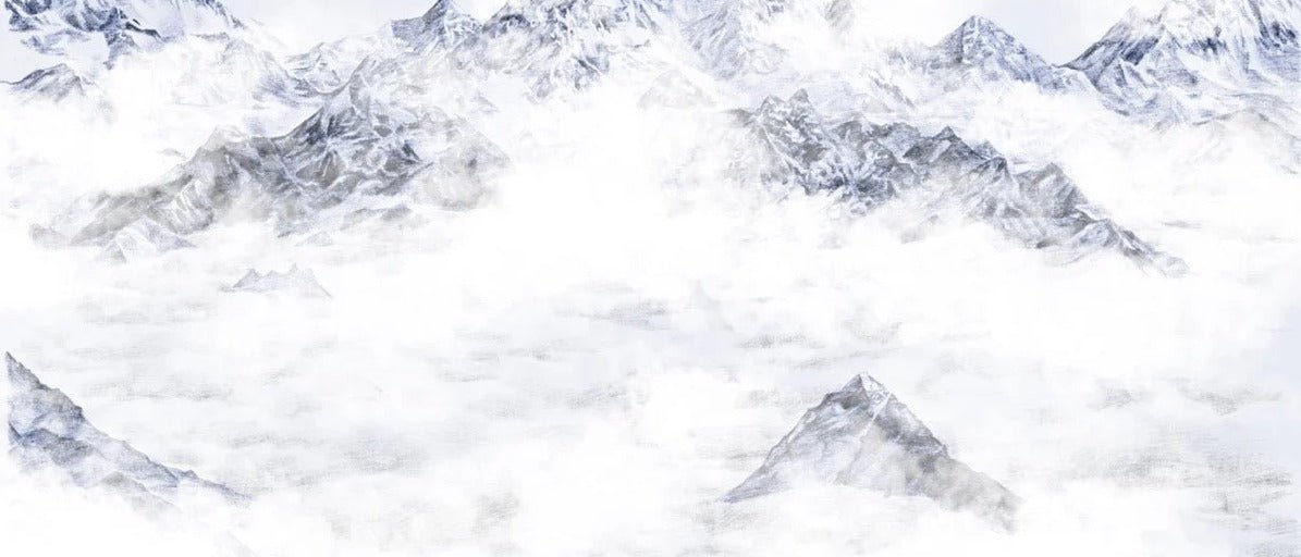Carta da parati blu Everest