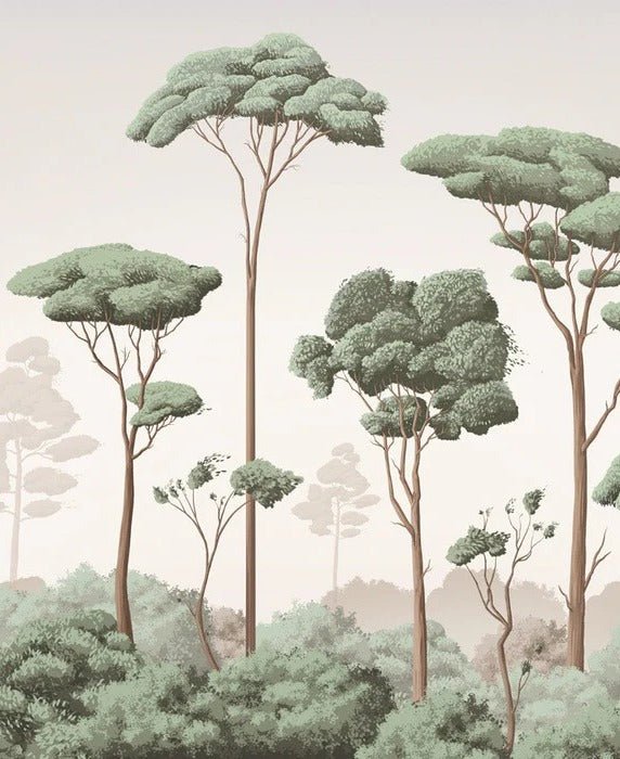 Carta da parati con brezza della pineta