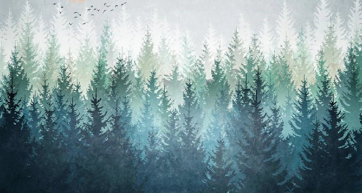 Carta da parati astratta della foresta canadese