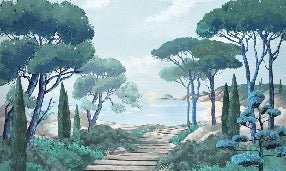 Carta da parati passeggiata nei torrenti