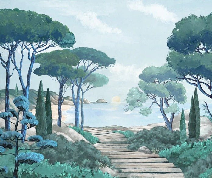 Carta da parati passeggiata nei torrenti