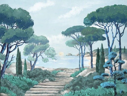 Carta da parati passeggiata nei torrenti