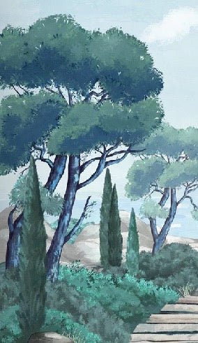 Carta da parati passeggiata nei torrenti