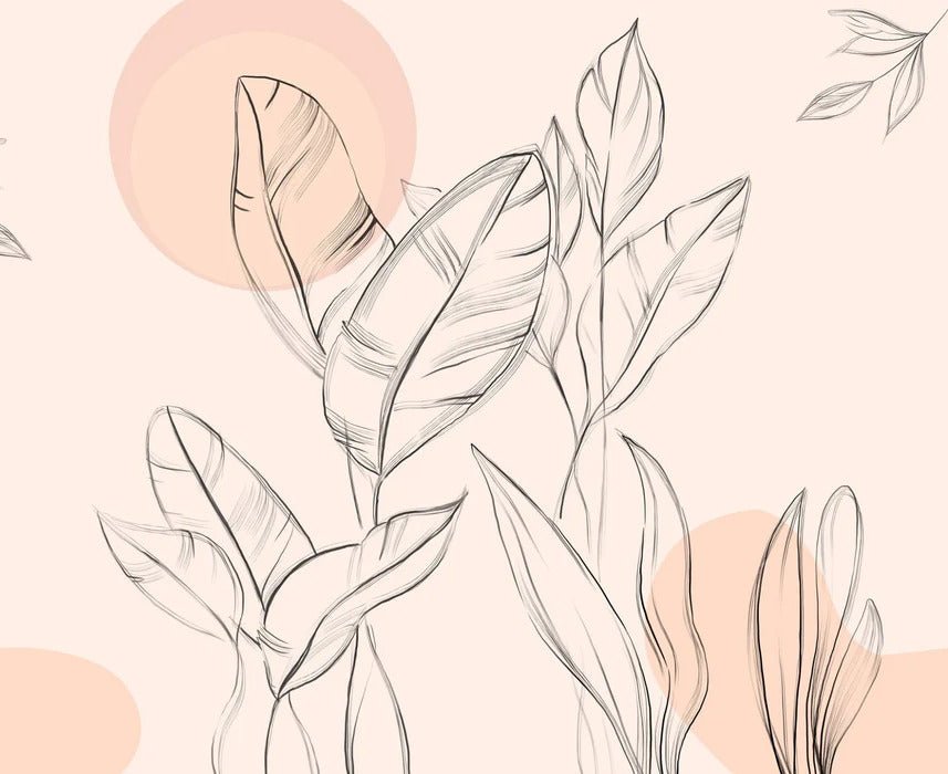 Carta da parati con graziosi motivi floreali