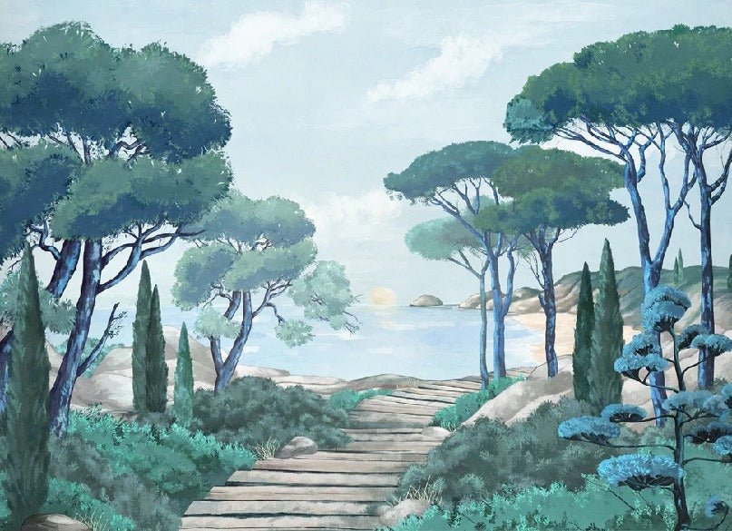 Carta da parati passeggiata nei torrenti