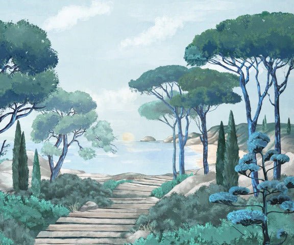 Carta da parati passeggiata nei torrenti