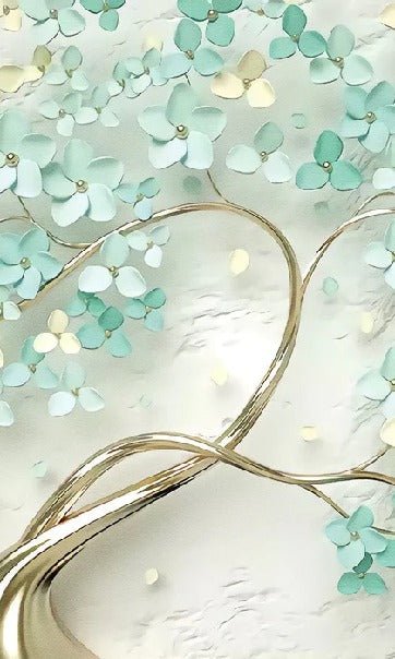 Albero 3D Vert Gold carta da parati
