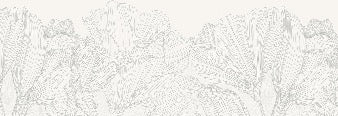 Panoramic wallpaper grey and white waltz of flowers, XXL, tendance