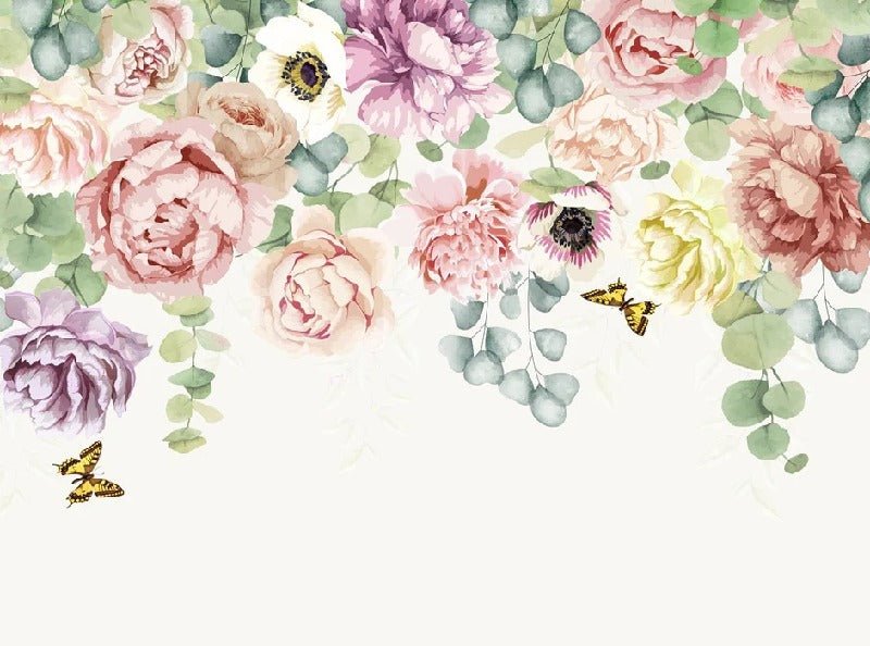 Carta da parati giardino fiorito