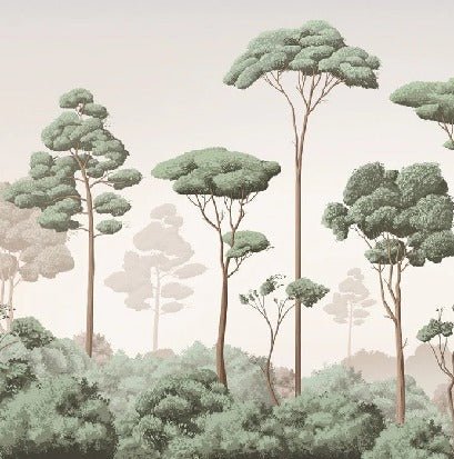 Carta da parati con brezza della pineta