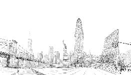 Carta da parati architettura New York