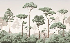 Carta da parati con brezza della pineta