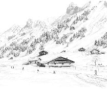 Carta da parati Clusaz ski fond montagne Confins