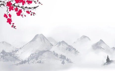 Carta da parati zen paesaggio minimalista