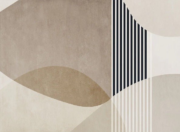 Carta da parati con forme creative