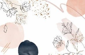 Carta da parati con forme e fiori