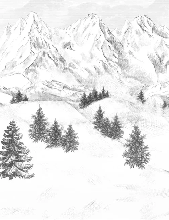 Carta da parati Aiguilles d'Arves