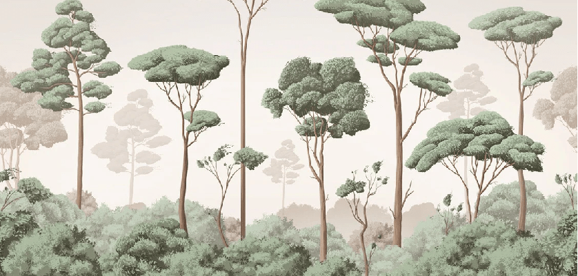 Carta da parati Brezza leggera nella pineta