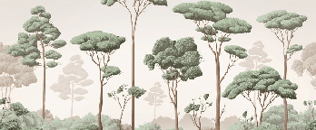 Carta da parati Brezza leggera nella pineta