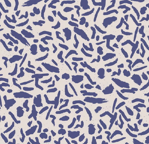 Carta da parati artistica blu