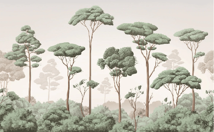 Carta da parati Brezza leggera nella pineta