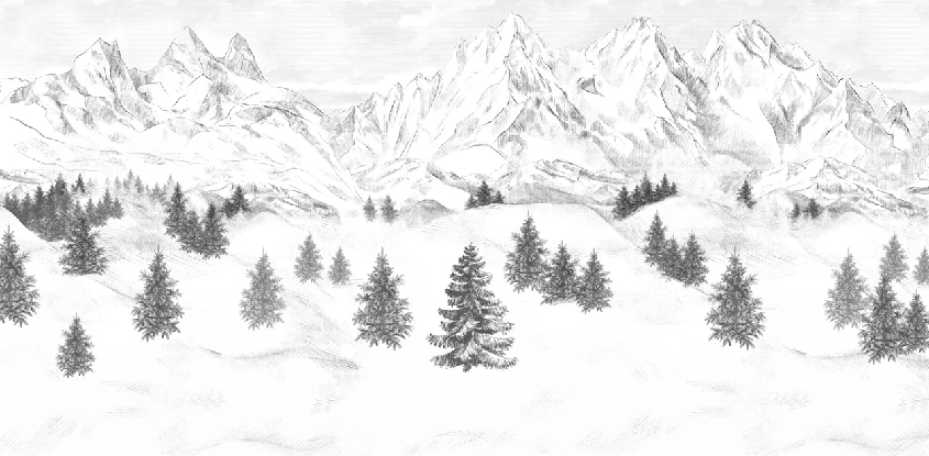 Carta da parati Aiguilles d'Arves