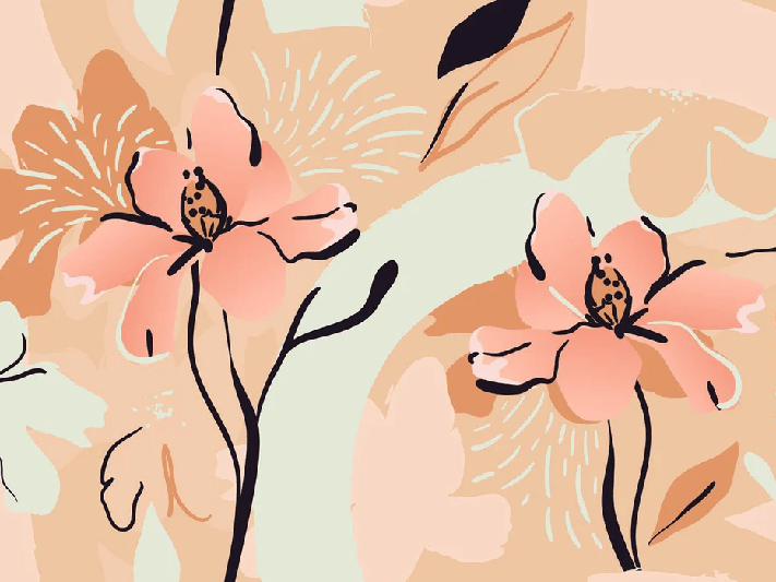 Carta da parati yoga meditazione fiore