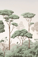 Carta da parati Brezza leggera nella pineta