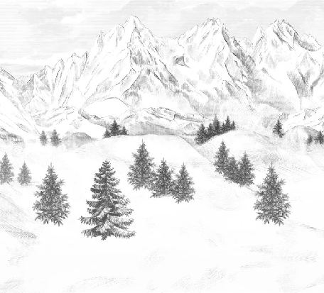 Carta da parati Aiguilles d'Arves