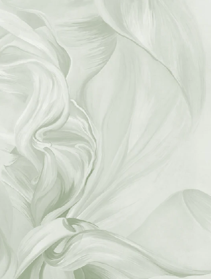 Carta da parati contemporanea – sublime flusso verde salvia