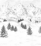 Carta da parati Aiguilles d'Arves