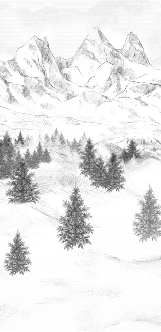 Carta da parati Aiguilles d'Arves