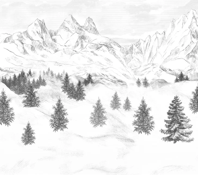 Carta da parati Aiguilles d'Arves