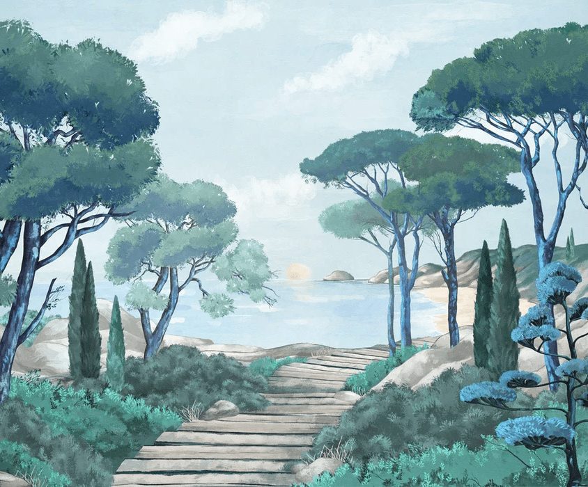 Carta da parati passeggiata nei torrenti