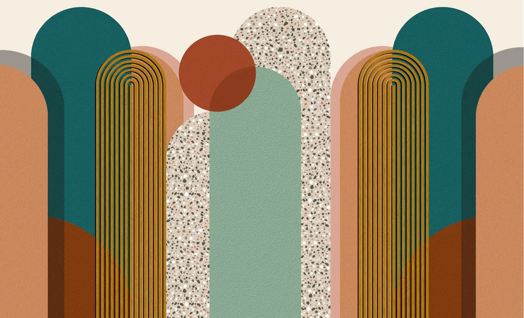 Carta da parati Art pop decorativa grafica di tendenza