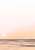 Carta da parati tramonto barca