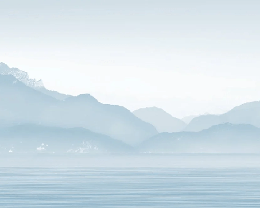 Carta da parati Annecy e il suo tranquillo lago