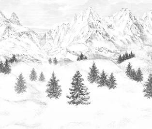 Carta da parati Aiguilles d'Arves