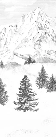 Carta da parati Aiguilles d'Arves